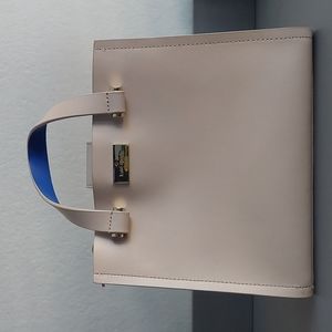 🎄🎁Kate Spade Arbour Hill Cream/Blue Tote Crossbody🎄🎁